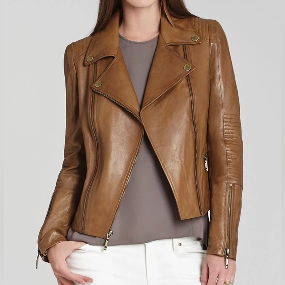 BCBG Moto Leather Jacket XS - Picture 15 of 15
